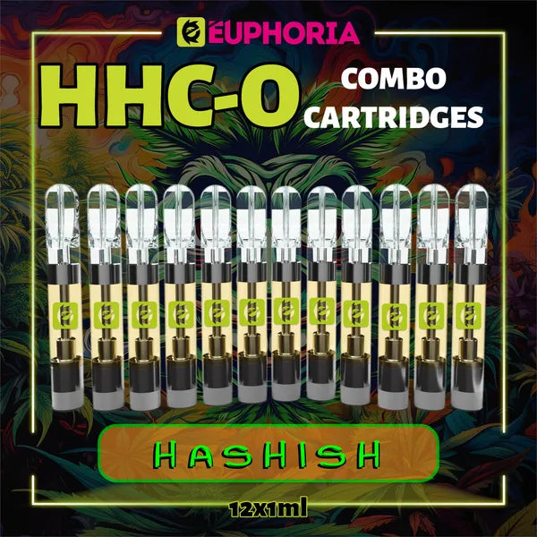 HHC-O Vape Cartridge x 12 Hashish 95% 1ml | E-Euphoria – E-Euphoria United  Kingdom