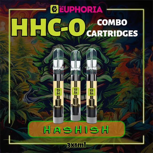 HHC-O Vape Cartridge x 3 Hashish 95% 1ml | E-Euphoria – E-Euphoria United  Kingdom